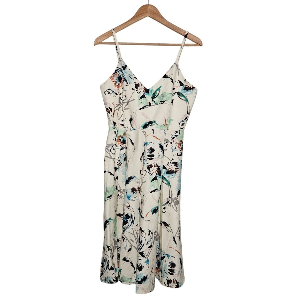 SHE Women's size M Cotton Blend A-Line Sweetheart Floral Party Dress Pastels